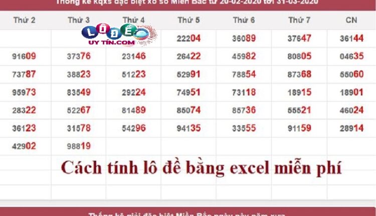 Phần mềm tính lô đề bằng excel miễn phí - Hiệu quả cực cao 2 Phần mềm tính lô đề bằng excel miễn phí - Hiệu quả cực cao