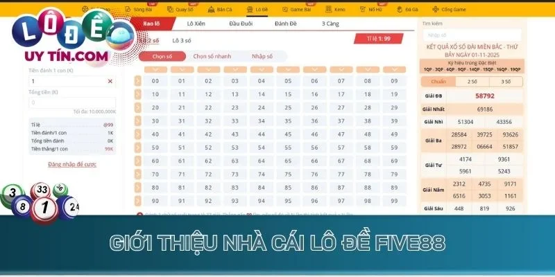 Lô Đề Five88 – Soi Cầu Nhanh, Đầu Tư Nhỏ Nhận Thưởng Khủng Tiền Tỷ 2 Giới thiệu nhà cái lô đề Five88