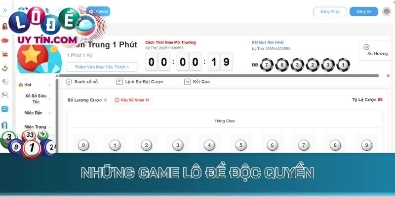 Lô Đề 8xbet: Trang Chuyên Xổ Số Siêu Tốc Uy Tín Trả Thưởng Nhanh 4 Những game lô đề độc quyền