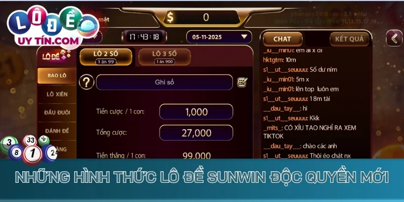 Lô Đề Sunwin: Cổng Game Hiện Đại Trả Thưởng Tiền Tỷ Mỗi Ngày 4 Những hình thức lô đề Sunwin độc quyền mới chỉ có tại đây