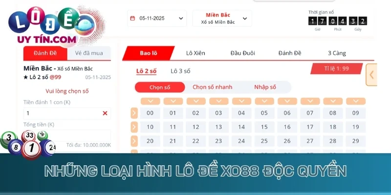 Lô Đề XO88 – Trải Nghiệm Lô Đề Mãn Nhãn, Làm Giàu Siêu Tốc 4 Những loại hình lô đề XO88 độc quyền như keno lộc phát và bingo