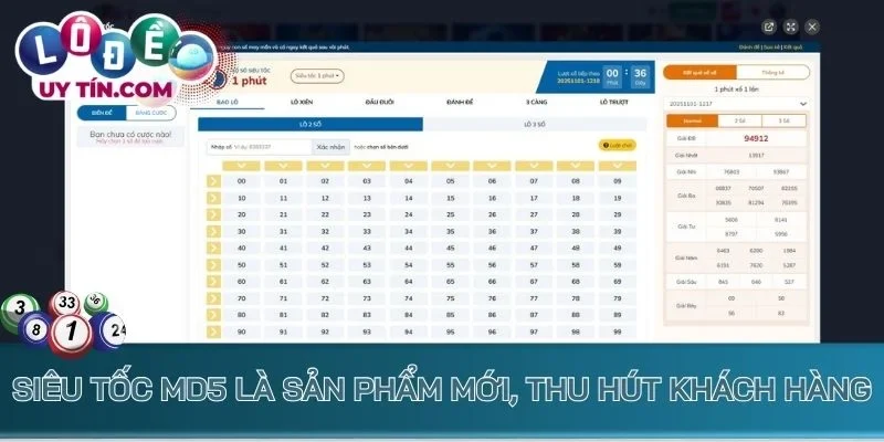 Lô Đề Dom88 - Chọn Số Đẹp, Tham Gia Soi Cầu Hấp Dẫn Mỗi Ngày 4 Siêu tốc MD5 là sản phẩm mới, thu hút khách hàng