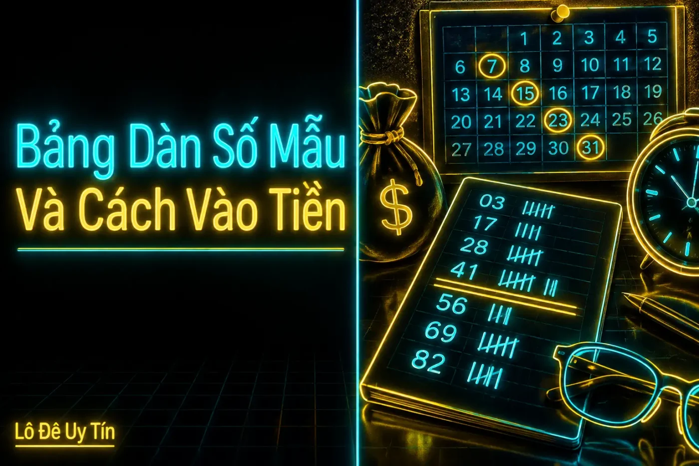 đã gạch xong 30 con, bạn nên chép dàn còn lại thành một bảng 10 hàng - dàn đề 70 số