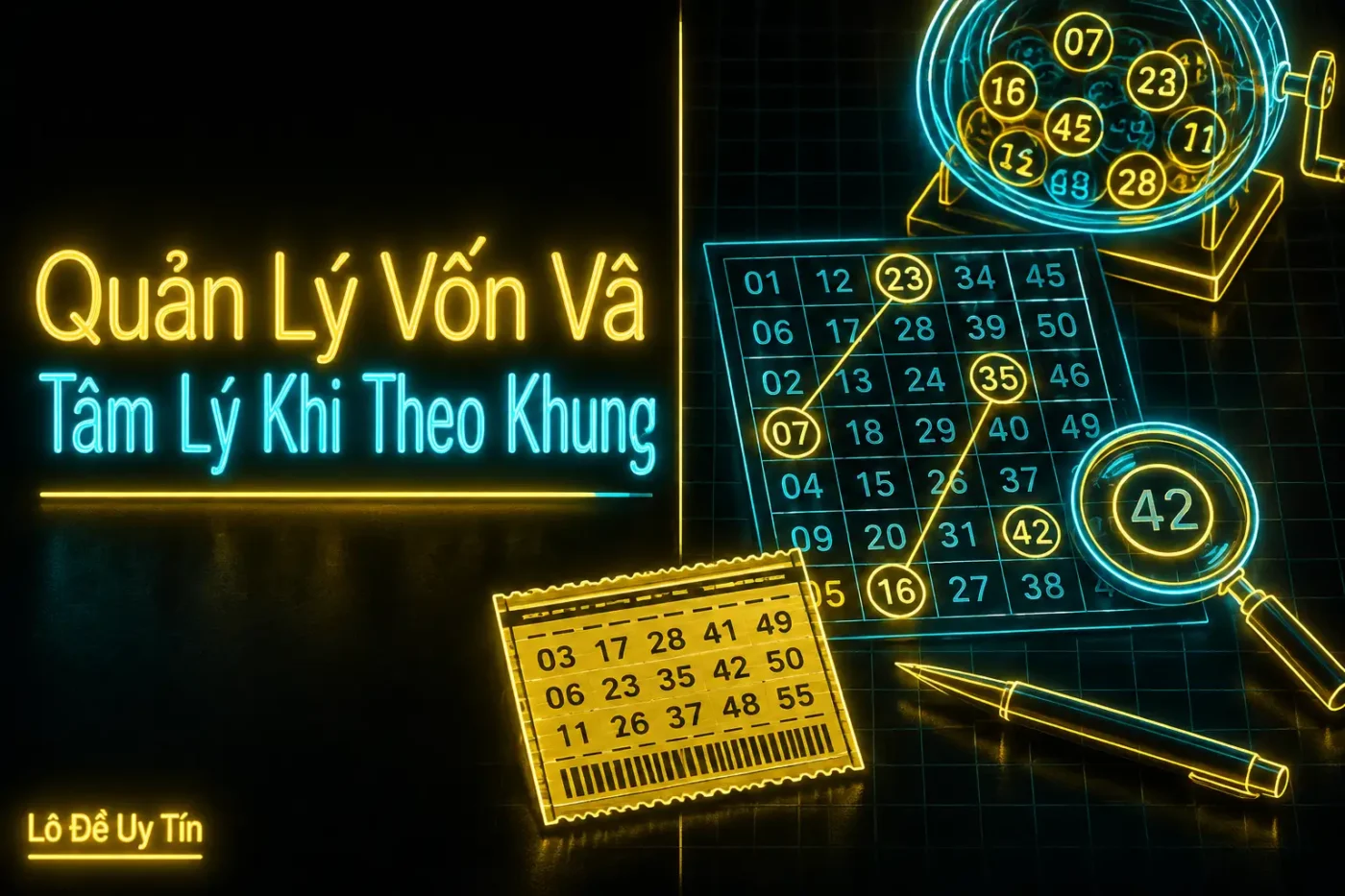 Khung Lô 2 Số Là Gì? Chọn Số, Vào Tiền, Biết Lúc Dừng 4 Hãy tách riêng một khoản vốn chỉ dành cho việc chơi - khung lô 2 số