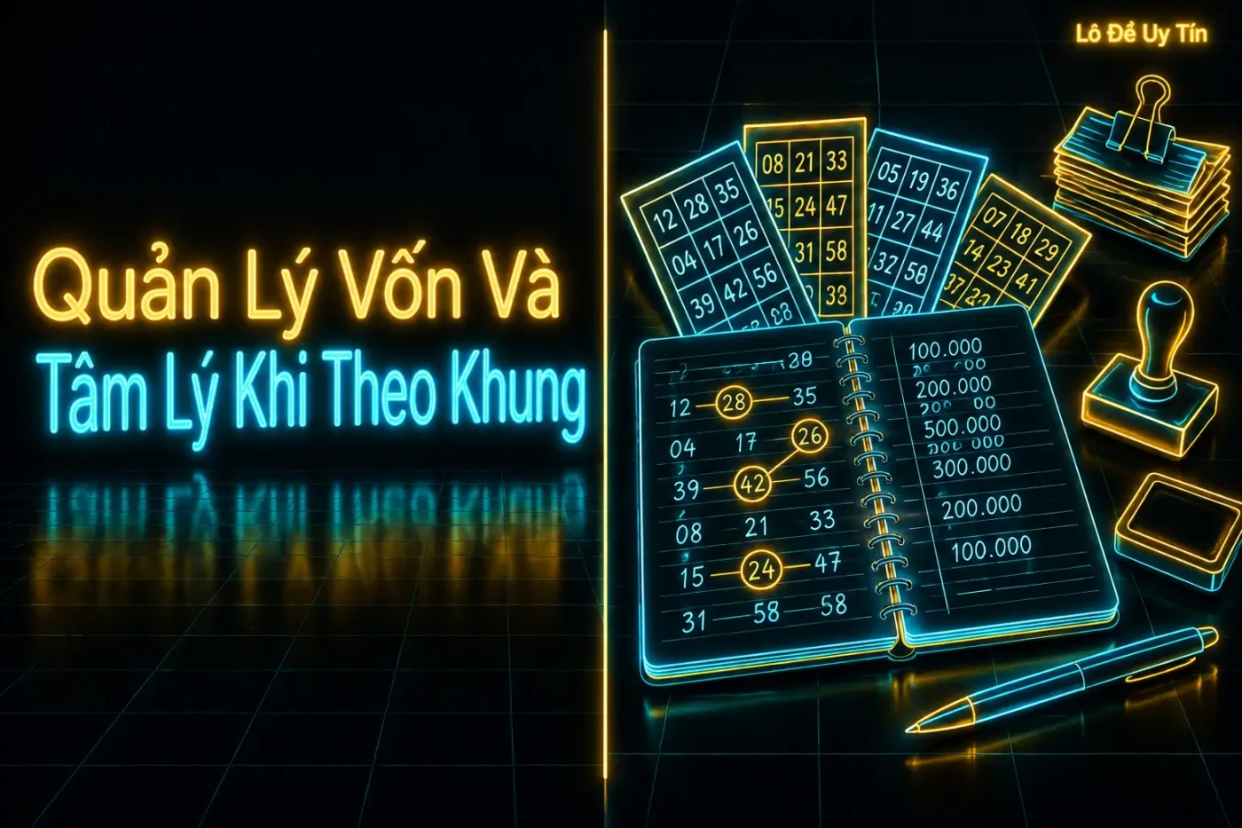 Khung Lô 4 Số Lô Đề Uy Tín: Nuôi 2–5 Ngày, Chia Vốn, Chốt Dừng 4 Quản lý vốn khi nuôi bốn số khác hẳn nuôi một hai số - khung lô 4 số